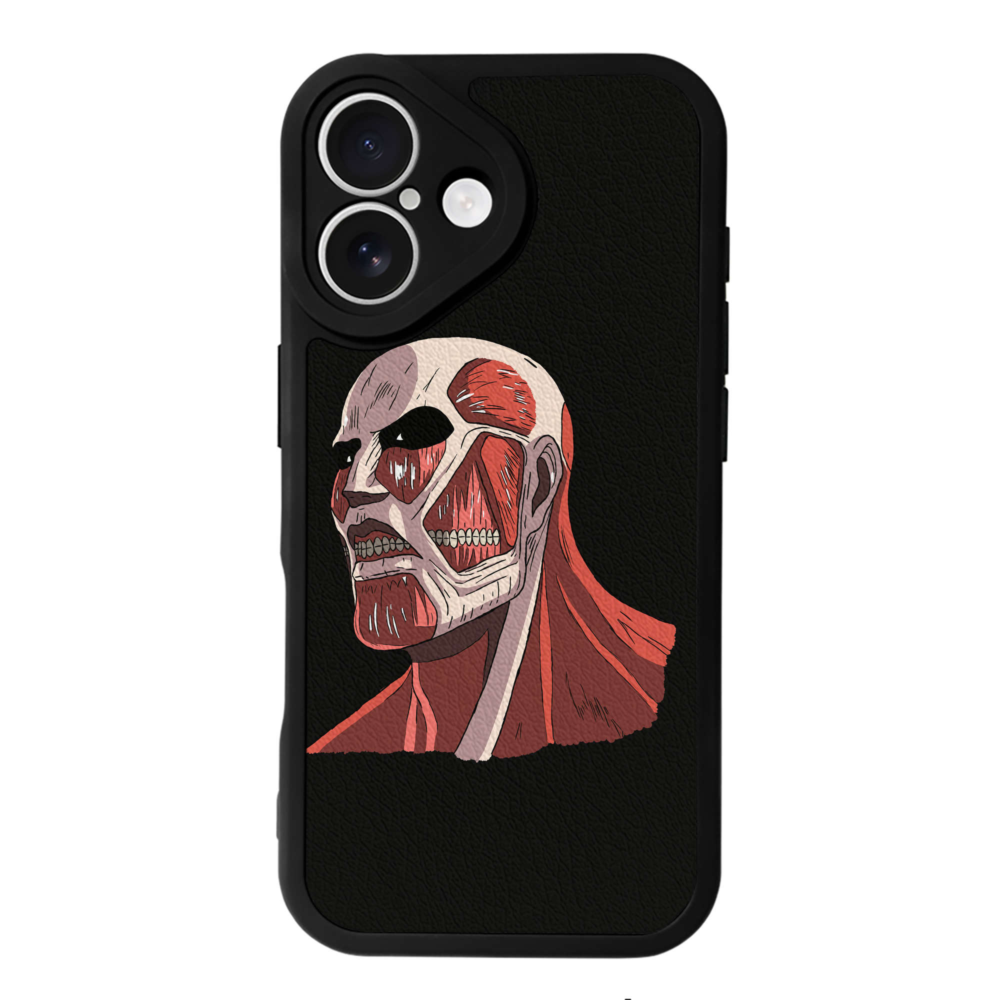 （画像用） 進撃の巨人 Attack on Titan 【iPhone 16シリーズ対応】シリコンスマホケース（レザー調） 材質：シリコン